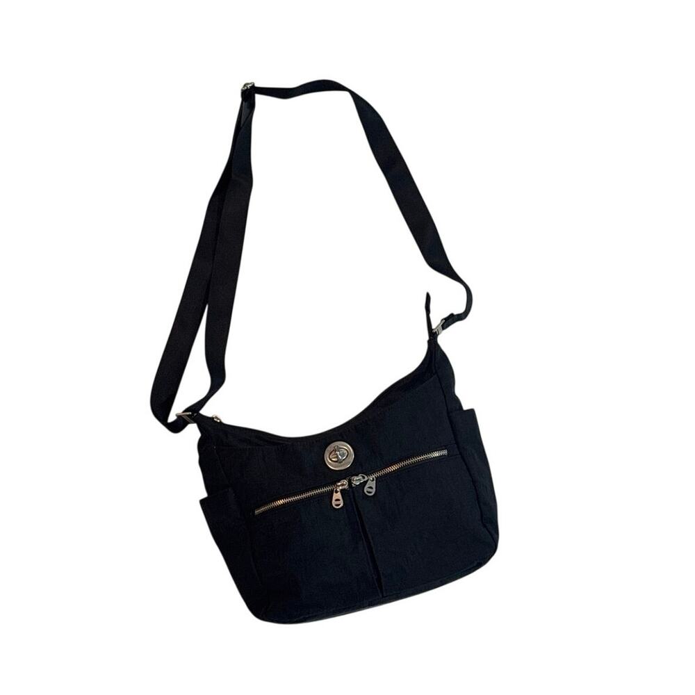 Crossbody Baggallini Black Travel Organizer Shoulder Bag